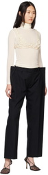 Subtle Le Nguyen Black Flat Trousers