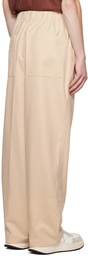 Jil Sander Beige Drawstring Trousers