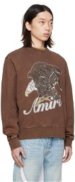 AMIRI Brown Eagle Sweatshirt