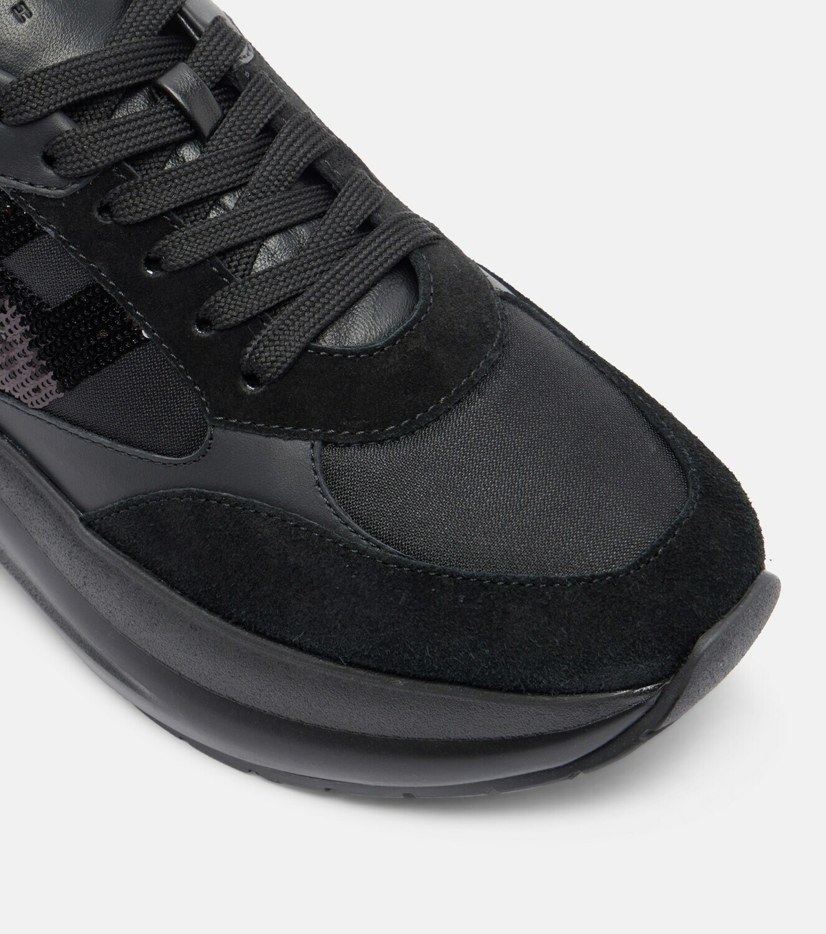 Hogan Maxi I Active suede-trimmed sneakers