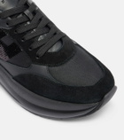 Hogan Maxi I Active suede-trimmed sneakers
