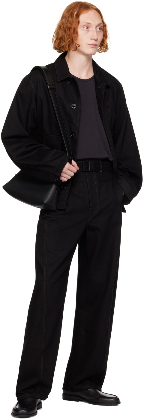 LEMAIRE Black Boxy Denim Jacket Lemaire LEMAIRE Black Boxy Denim Jacket Lemaire
