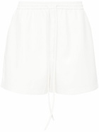 Nanushka White Faux-Leather Drawstring Shorts