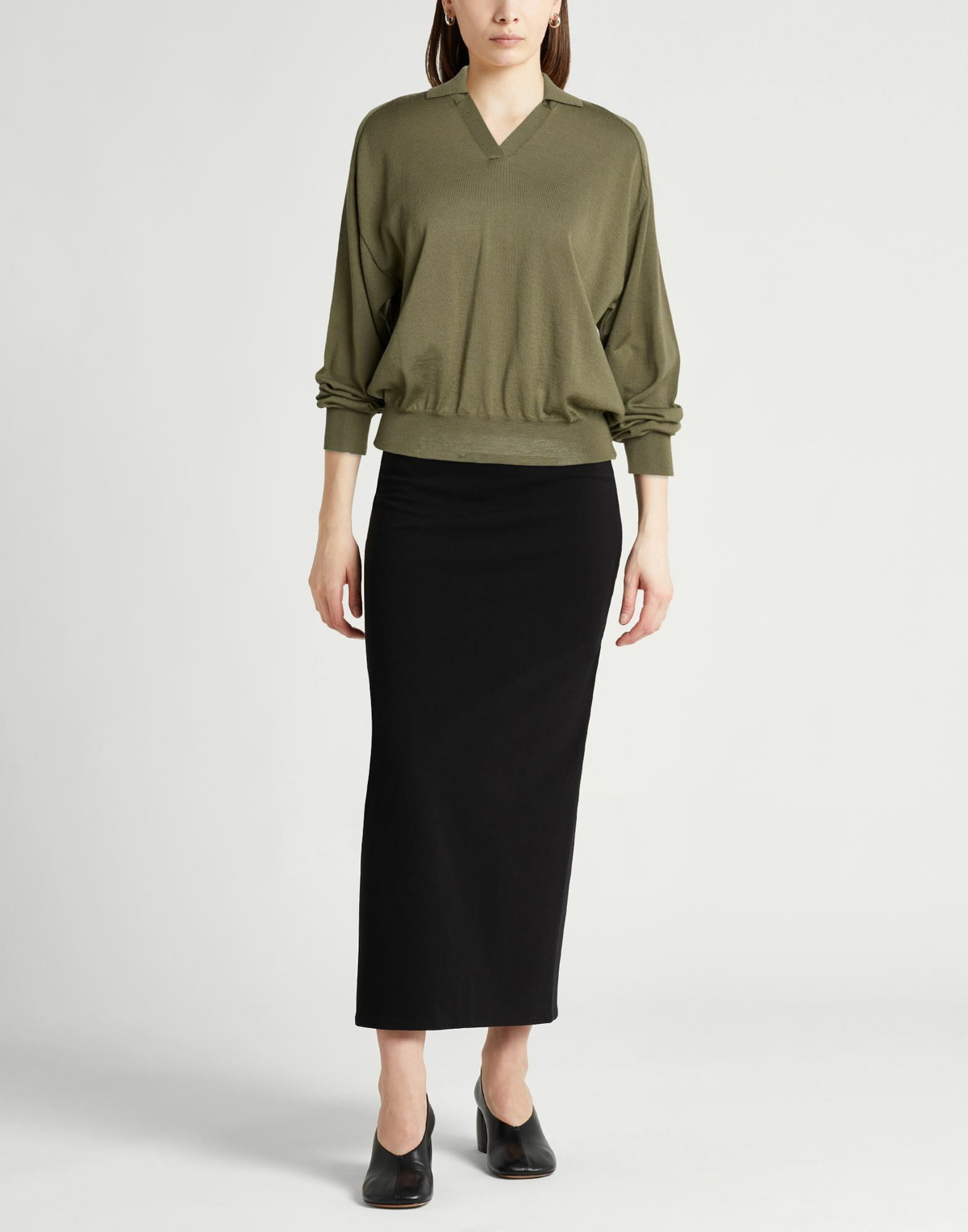 Peserico Womens Sweater Military in Green