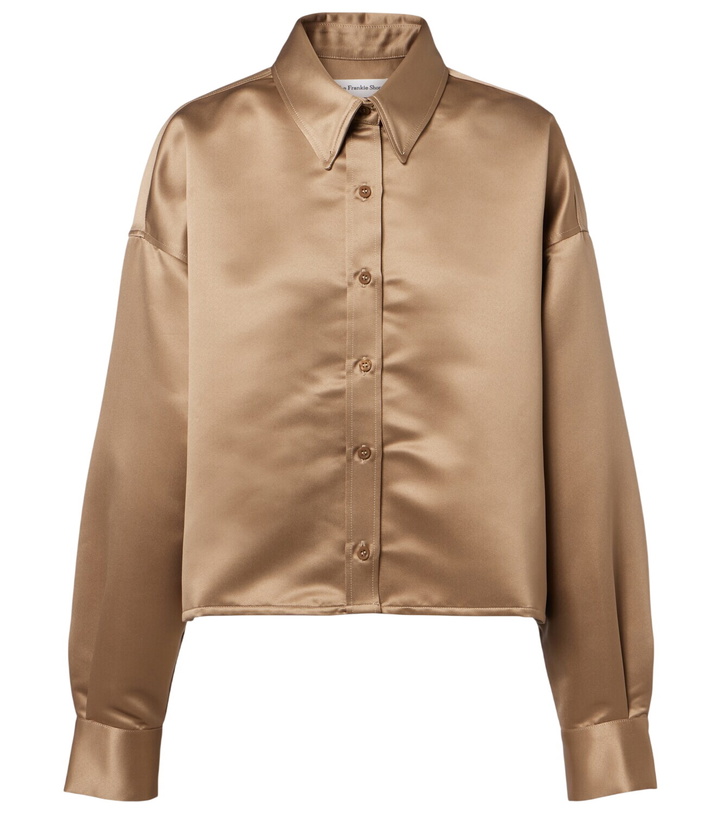 Photo: The Frankie Shop Arlen satin shirt