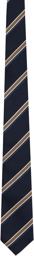 Brunello Cucinelli Navy Striped Tie