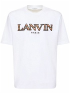 LANVIN - Curb Logo Embroidery Cotton T-shirt
