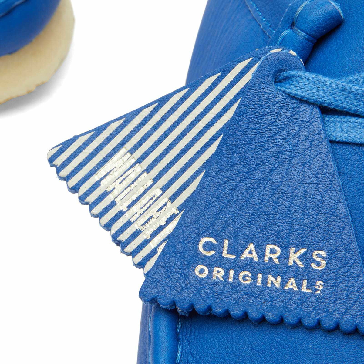 靴 Clarks Wallabee Bright Blue Lea (Womens) Clarks〉Wallabee / Bright Blue Lea (Womens)｜UP NORTH ONLINE