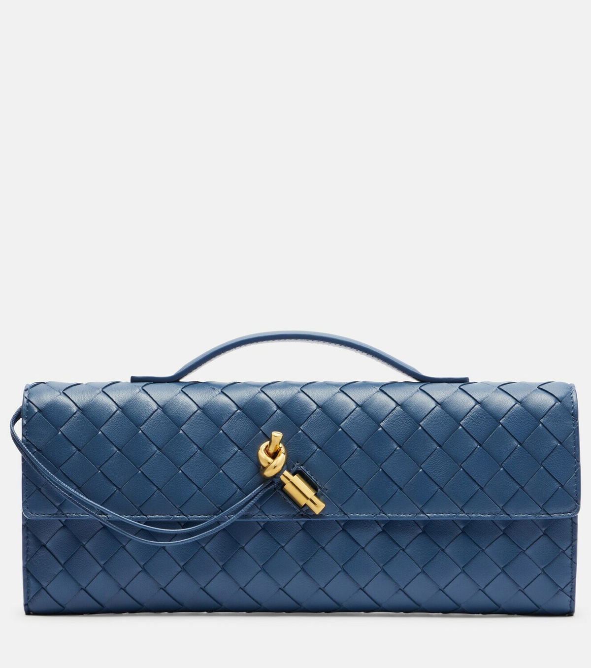 Bottega Veneta Andiamo Intrecciato leather clutch