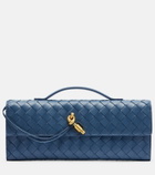 Bottega Veneta Andiamo Intrecciato leather clutch