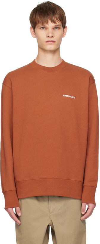 Photo: NORSE PROJECTS Orange Arne Sweatshirt