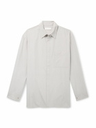 Amomento - Striped TENCEL™ Lyocell and Cotton-Blend Shirt - Gray