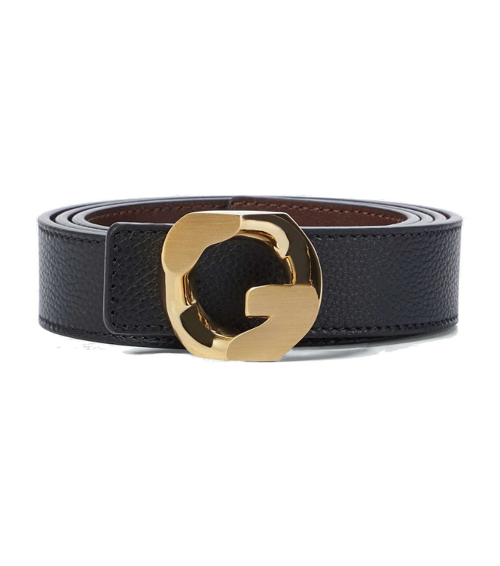 Photo: Givenchy - Reversible G Chain leather belt
