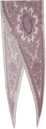 Acne Studios Purple Printed Scarf