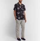 Onia - Vacation Camp-Collar Printed Cotton and Modal-Blend Shirt - Black