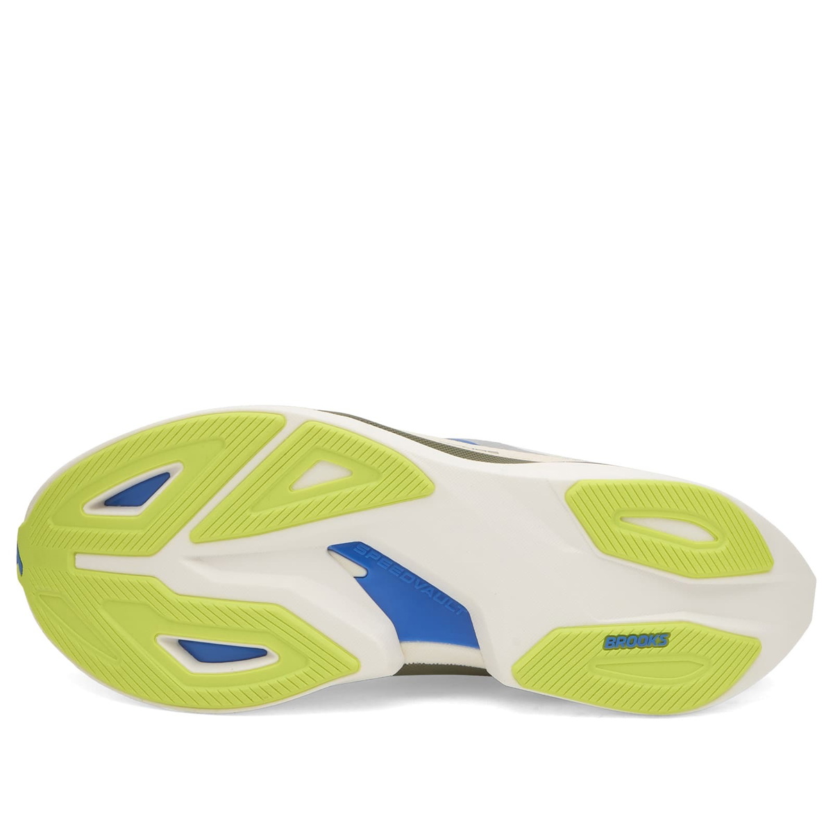 Brooks Men's Hyperion Max 3 x PYNRS Sneaker in Blanc/Acid Lime/Blue