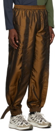 Situationist Brown Satin Cargo Pants