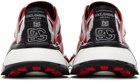 Dolce & Gabbana Red & Black Mesh Fast Sneakers