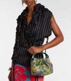Dries Van Noten Crisp Small jacquard top-handle bag