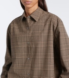 Leset Mia checked oversized shirt