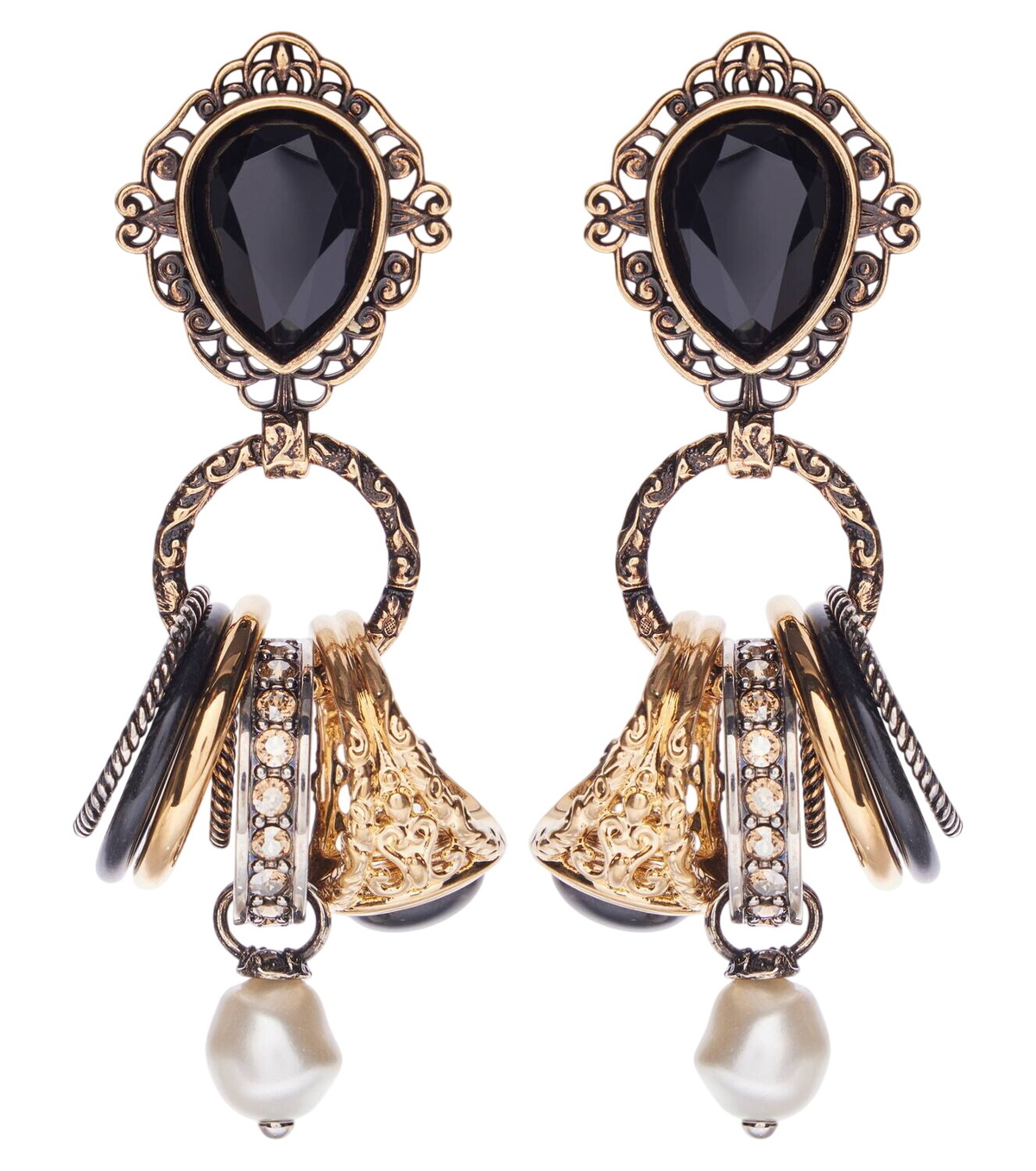 Chloé Gold 'The Chloé Iconic Dangling' Earrings Chloe