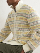 Aimé Leon Dore - Cable-Knit Cotton Zip-Up Sweater - Yellow