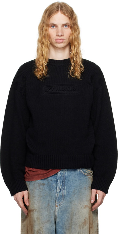 Photo: Dsquared2 Black Crewneck Sweater