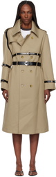 Coperni Beige Multi Belt Trench Coat