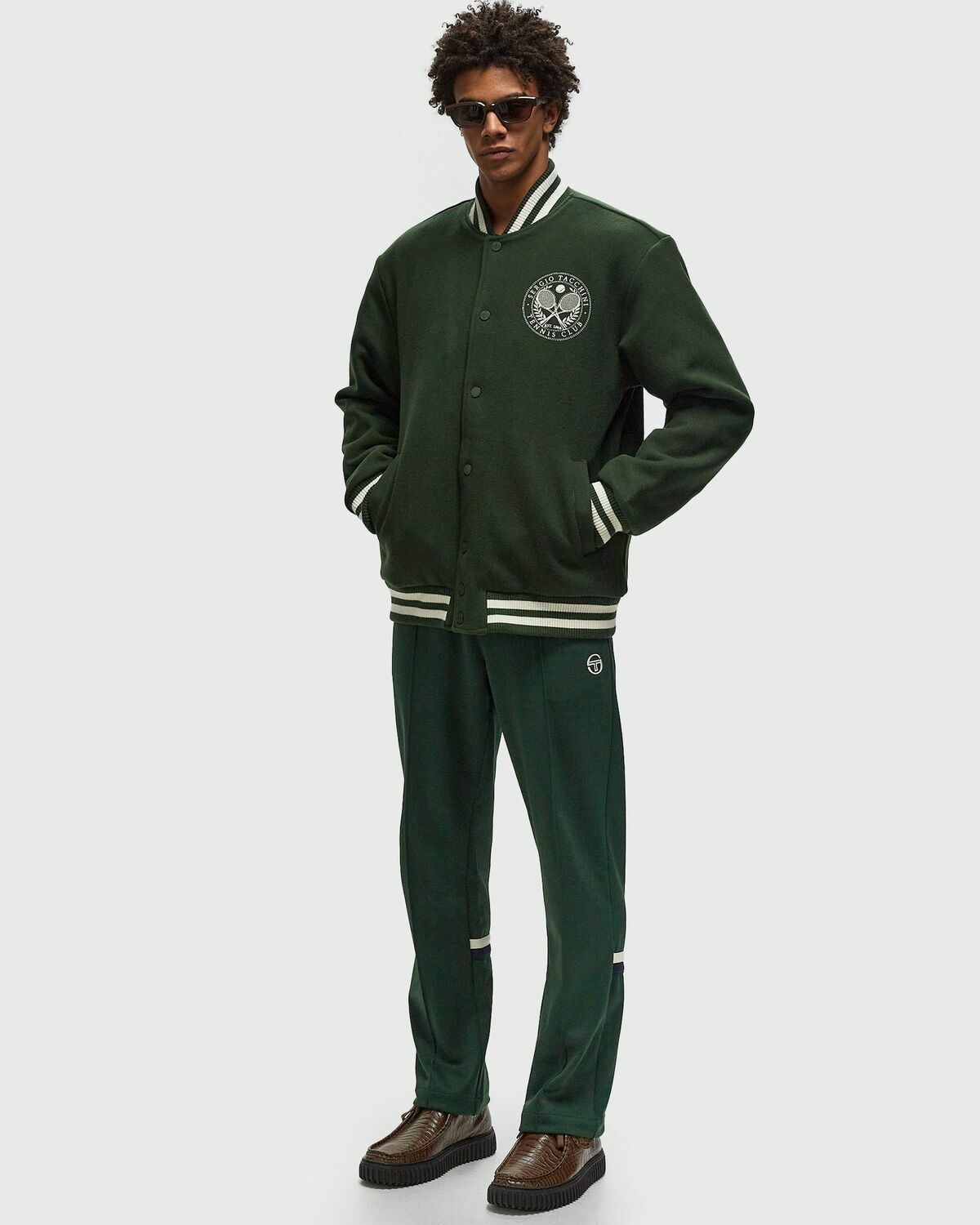 Sergio Tacchini CIRCOLO COACH JACKET Green Mens Bomber Jackets/College Jacket