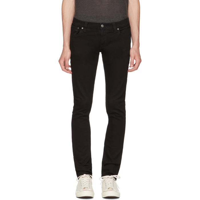 Photo: Nudie Jeans Black Long John Jeans 