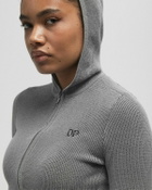 Daily Paper Rib knit hoodie Grey Womens Pullovers/Zippers & Cardigan