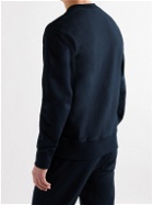 Private White V.C. - Cotton, Wool and Cashmere-Blend Jersey Sweatshirt - Blue