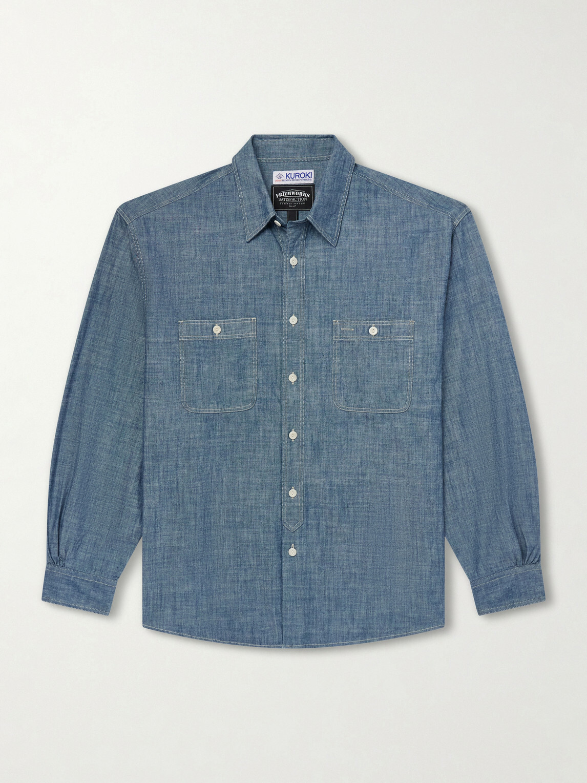 FrizmWORKS - Kuroki Cotton-Chambray Shirt - Blue