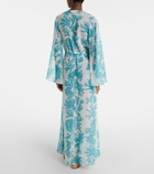 Alexandra Miro Chloe floral georgette kaftan