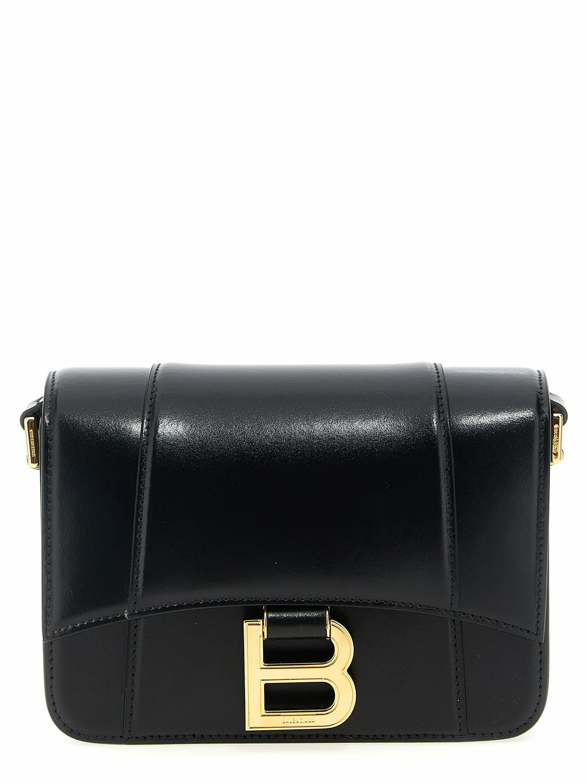 Balenciaga - Hourglass Small tape-trimmed leather crossbody