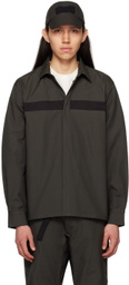 GR10K Brown Press-Stud Shirt