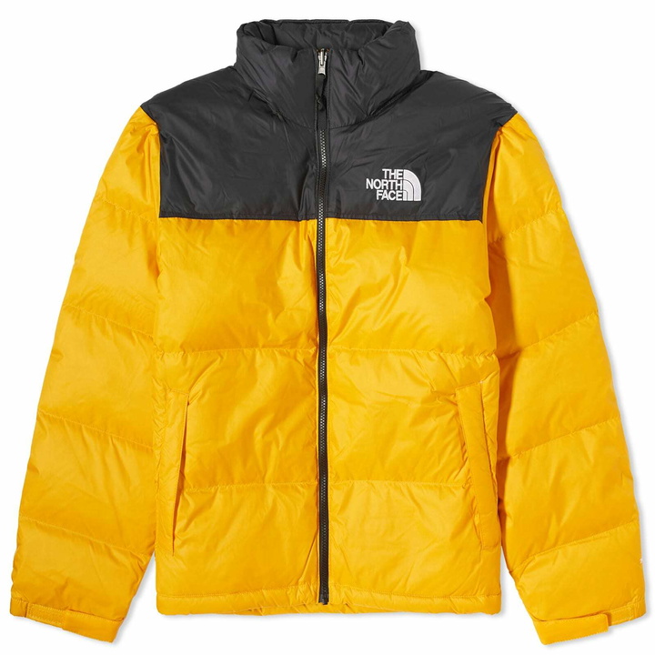 Photo: The North Face Men's 1996 Retro Nuptse Jacket in Summit Gold/Tnf Black