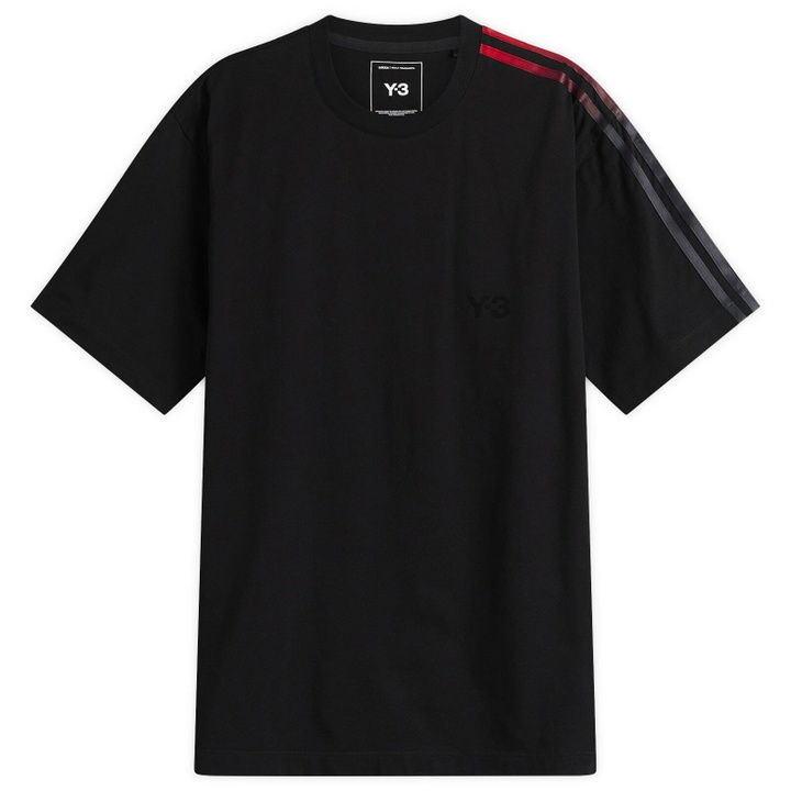 Photo: Y-3 Men's Gradient Stripes T-Shirt in Black