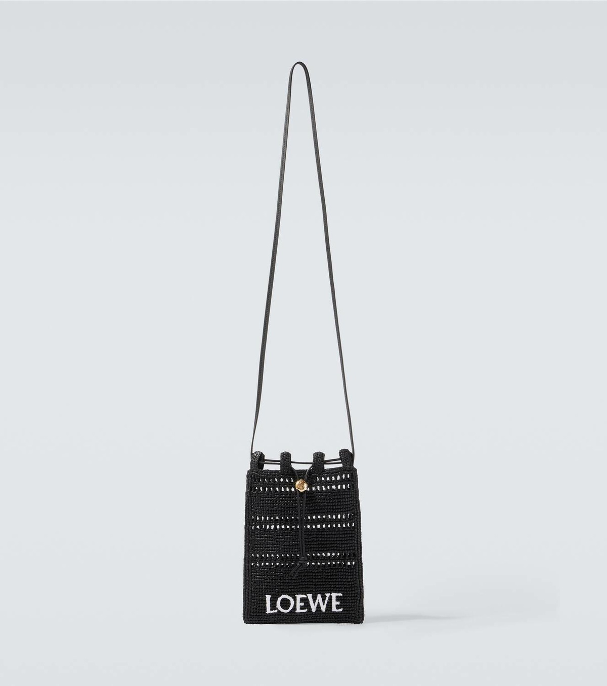 Loewe Paula's Ibiza logo raffia crossbody bag Loewe