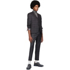 Thom Browne Grey Windopane Side Tab Trousers