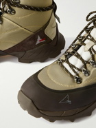 ROA - Andreas Rubber and Suede-Trimmed Canvas Hiking Boots - Brown