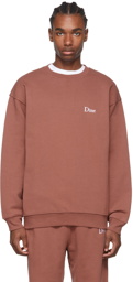 Dime Red Cotton Sweatshirt