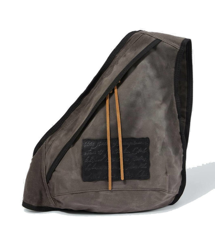 Photo: Acne Studios Sling leather-trimmed canvas backpack