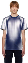 NORSE PROJECTS Navy & White Niels Classic Stripe T-Shirt