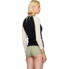 Baserange SSENSE Exclusive Black & Off-White Gene Long Sleeve T-shirt