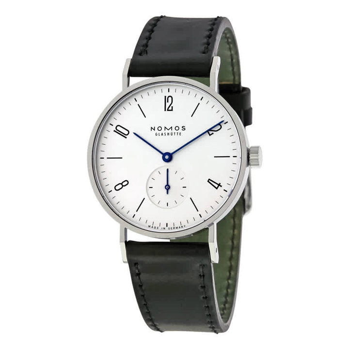 Photo: Nomos Tangente Galvanized White Dial Black Leather Mens Watch 101