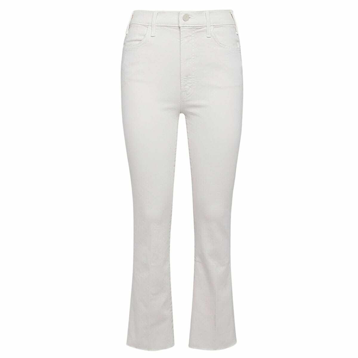Mother White Cotton Denim Jeans