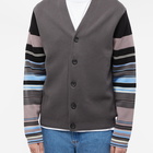 Paul Smith Men's Stripe Cardigan in Grey