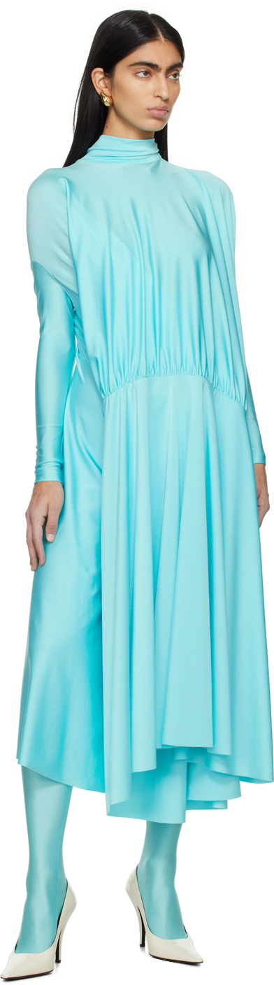 Marie Adam-Leenaerdt Blue Table Cover Maxi Dress
