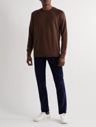 Loro Piana - Cashmere, Virgin Wool and Silk-Blend Sweater - Brown